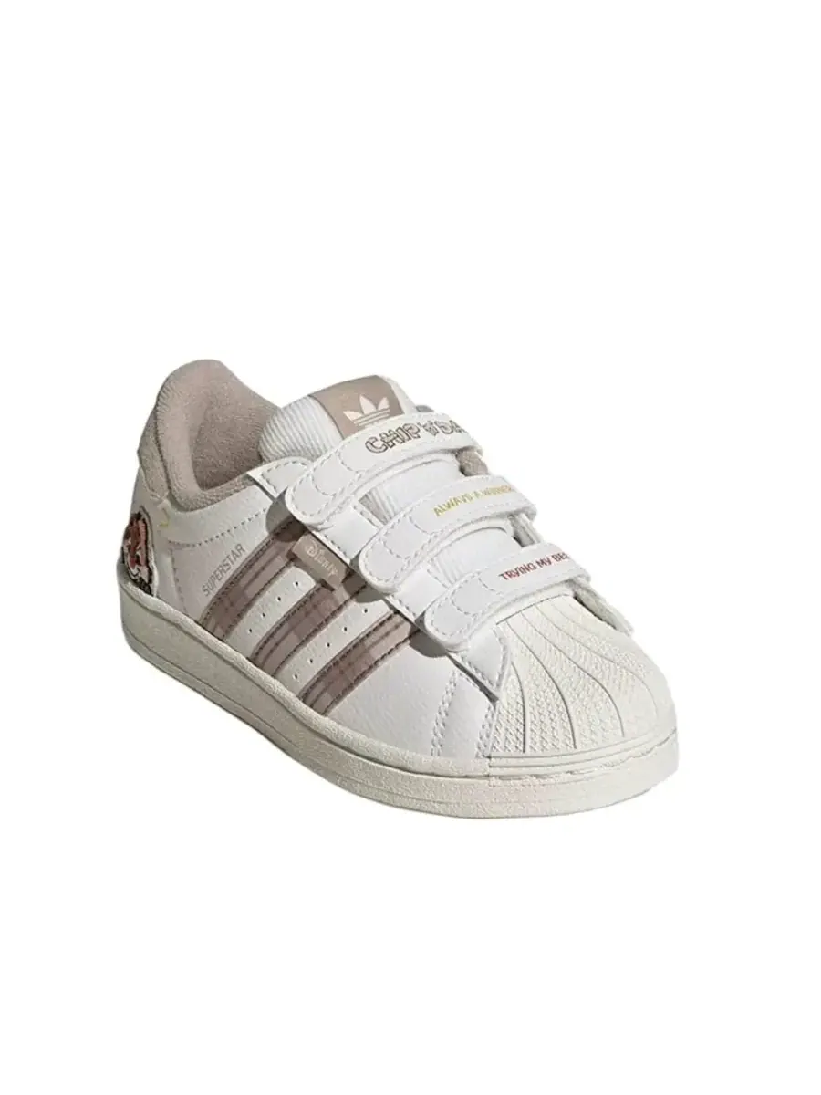 Кроссовки (PS) adidas Superstar CF 'Chip & Dale-Beige' — изображение 3 из 5, бежевый