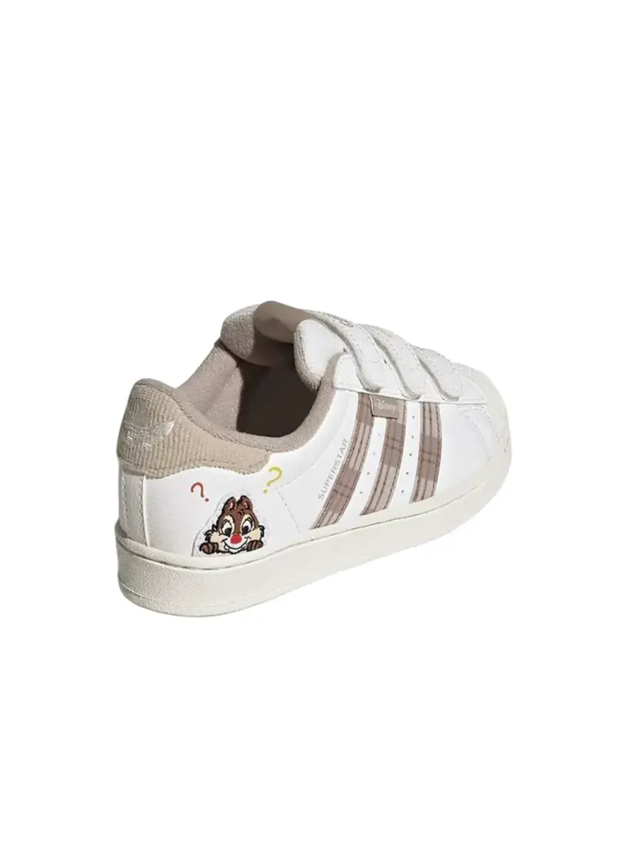 Кроссовки (PS) adidas Superstar CF 'Chip & Dale-Beige' — изображение 4 из 5, бежевый