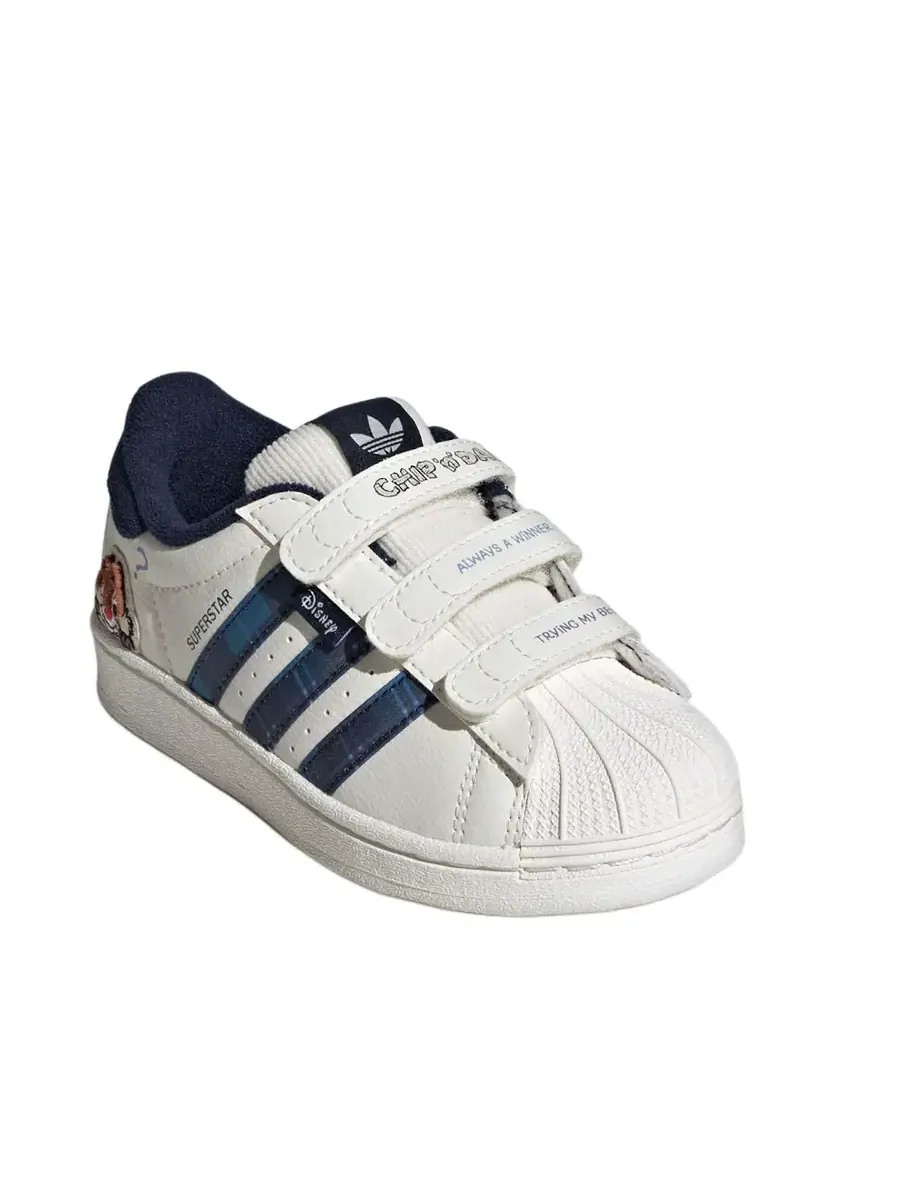 Кроссовки (PS) adidas Superstar CF 'Chip & Dale-Navy' — изображение 2 из 5, белый