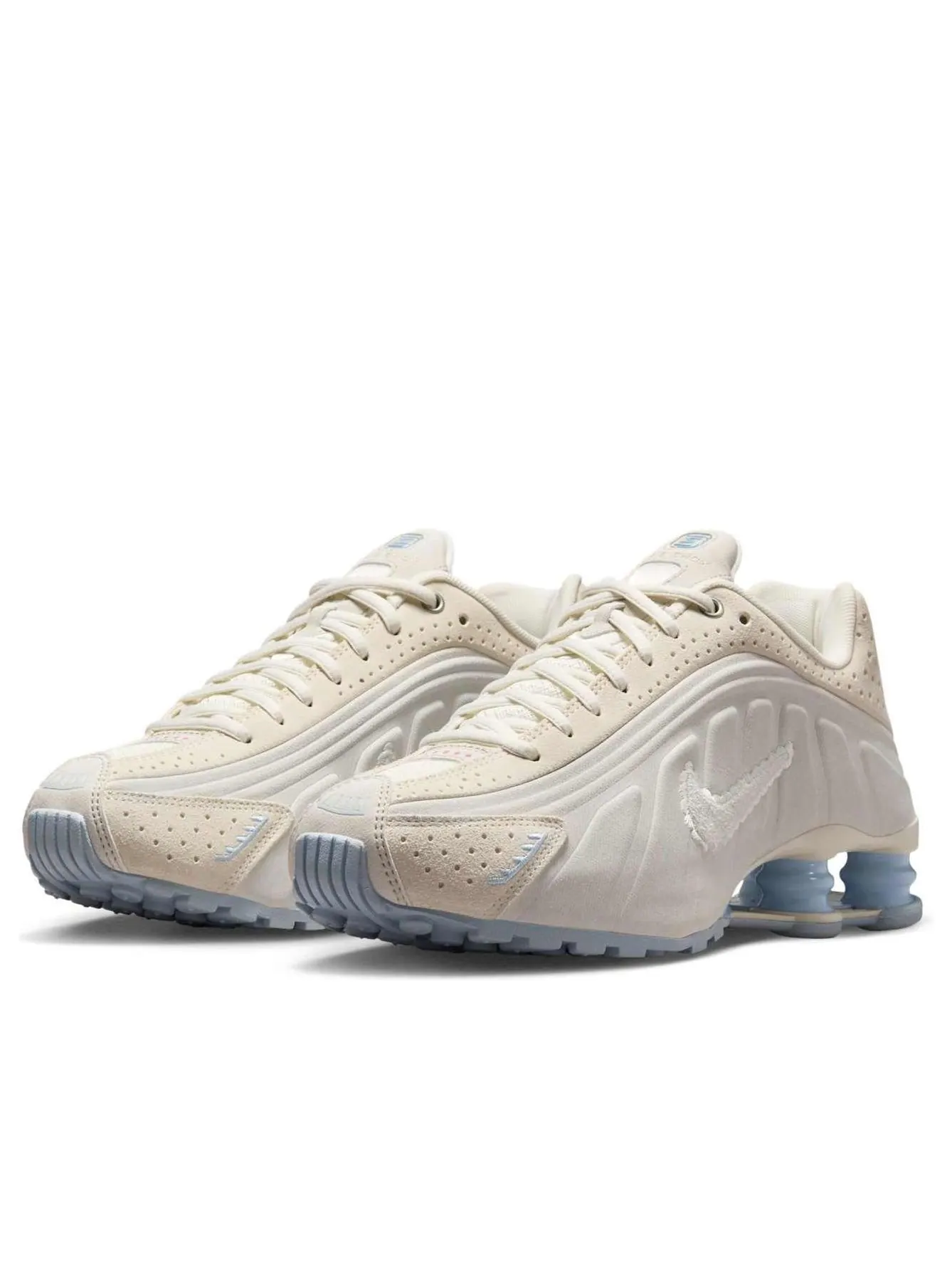 Кроссовки (WMNS) Nike Shox R4 'Pale Ivory' — изображение 3 из 6, белый