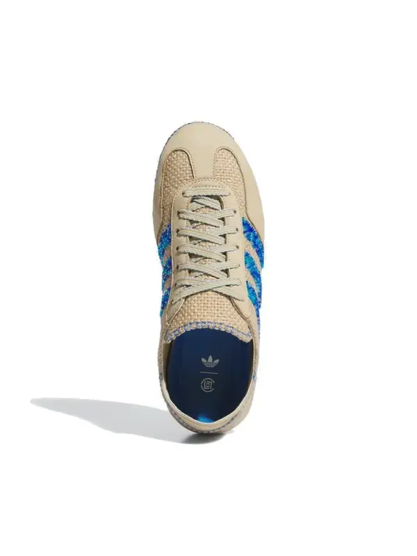 Кроссовки x клот газель Adidas — изображение 2 из 4, хаки/светлый синий/синий