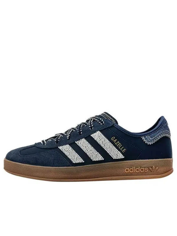 Кроссовки x clot gazelle 'navy gum' Adidas — изображение 1 из 1, темно-синий/белый