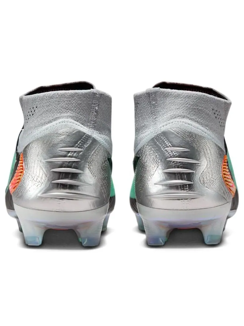 Кроссовки Nike Phantom 6 High Elite FG 'Chrome Black' — изображение 5 из 6, серебряный