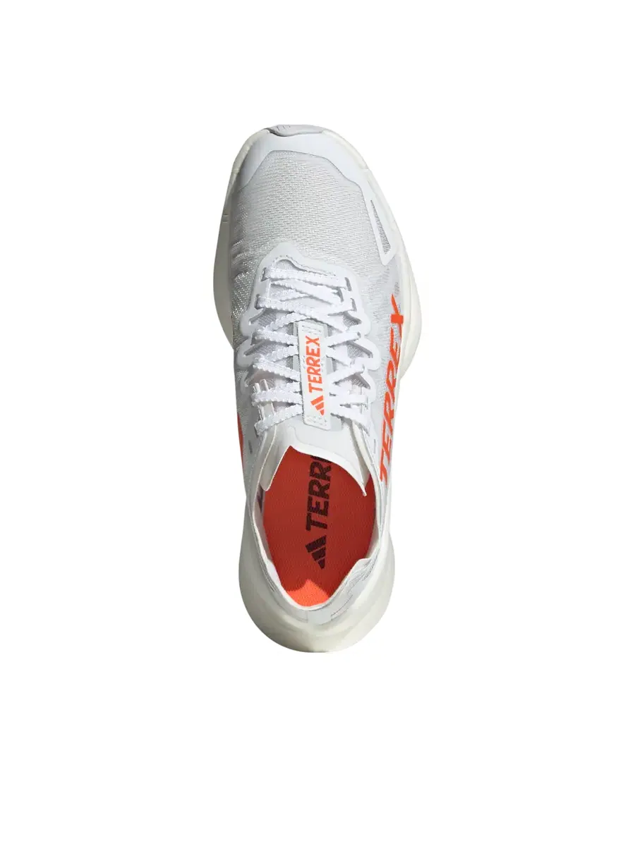 Кроссовки (WMNS) adidas Terrex Agravic Speed Ultra Trail 'Cloud White Impact Orange' — изображение 4 из 5, белый