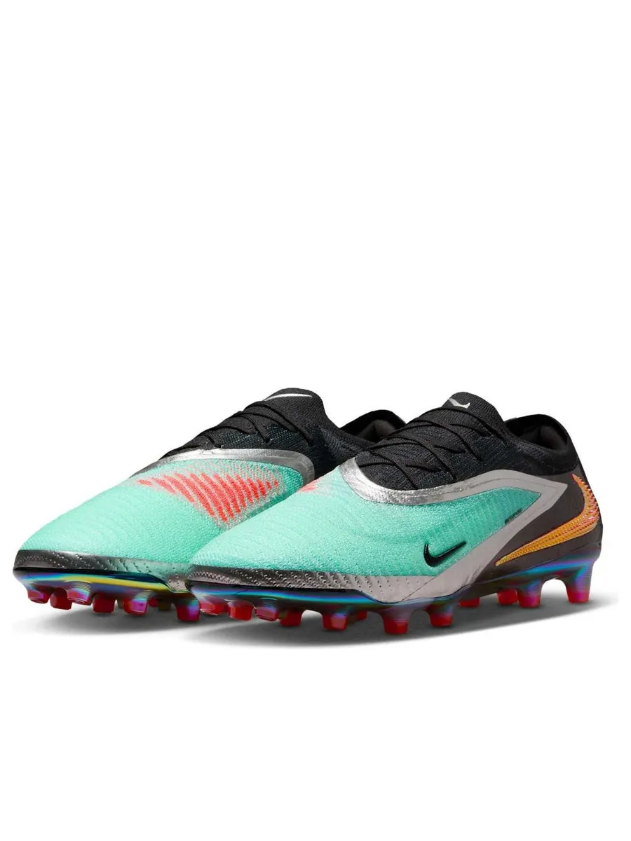 Кроссовки Nike Phantom 6 Low Elite AG 'Chrome Black' — изображение 3 из 6, серебряный