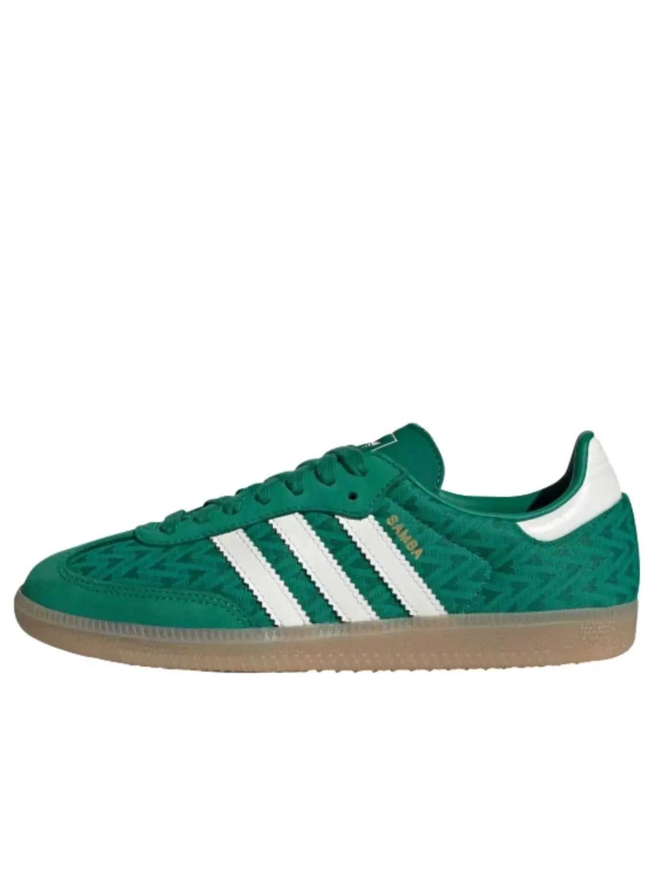 Кроссовки (WMNS) Adidas Samba 'Bold Green Off White Gold Metallic' — изображение 1 из 6, зеленый