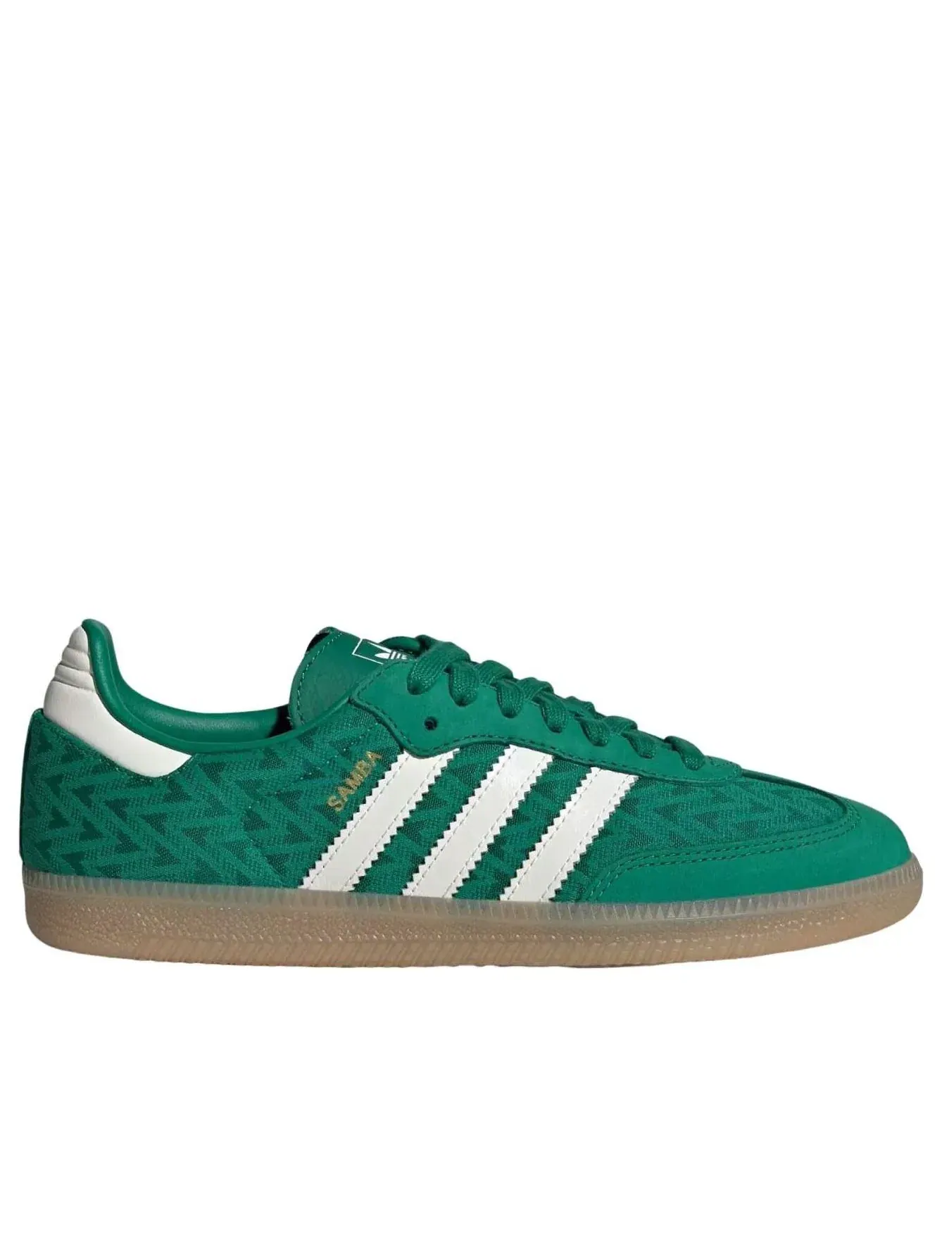 Кроссовки (WMNS) Adidas Samba 'Bold Green Off White Gold Metallic' — изображение 6 из 6, зеленый