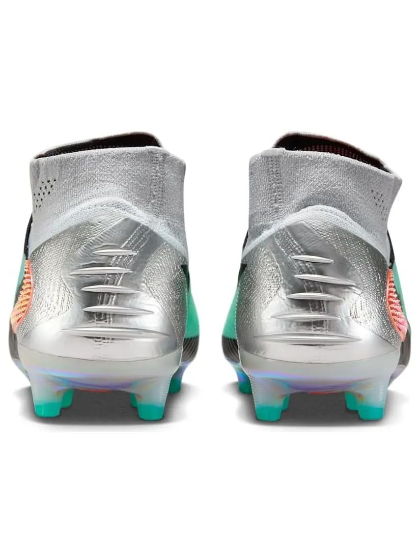 Кроссовки Nike Phantom 6 High Elite AG 'Chrome Black' — изображение 5 из 6, серебряный