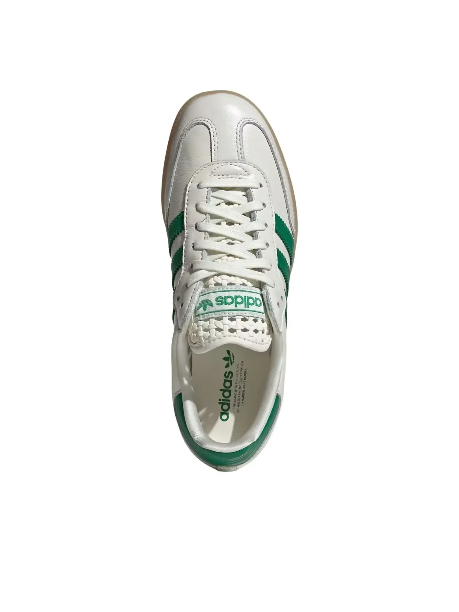 Кроссовки Adidas Samba 'Off White Green Gold Metallic' — изображение 4 из 6, белый
