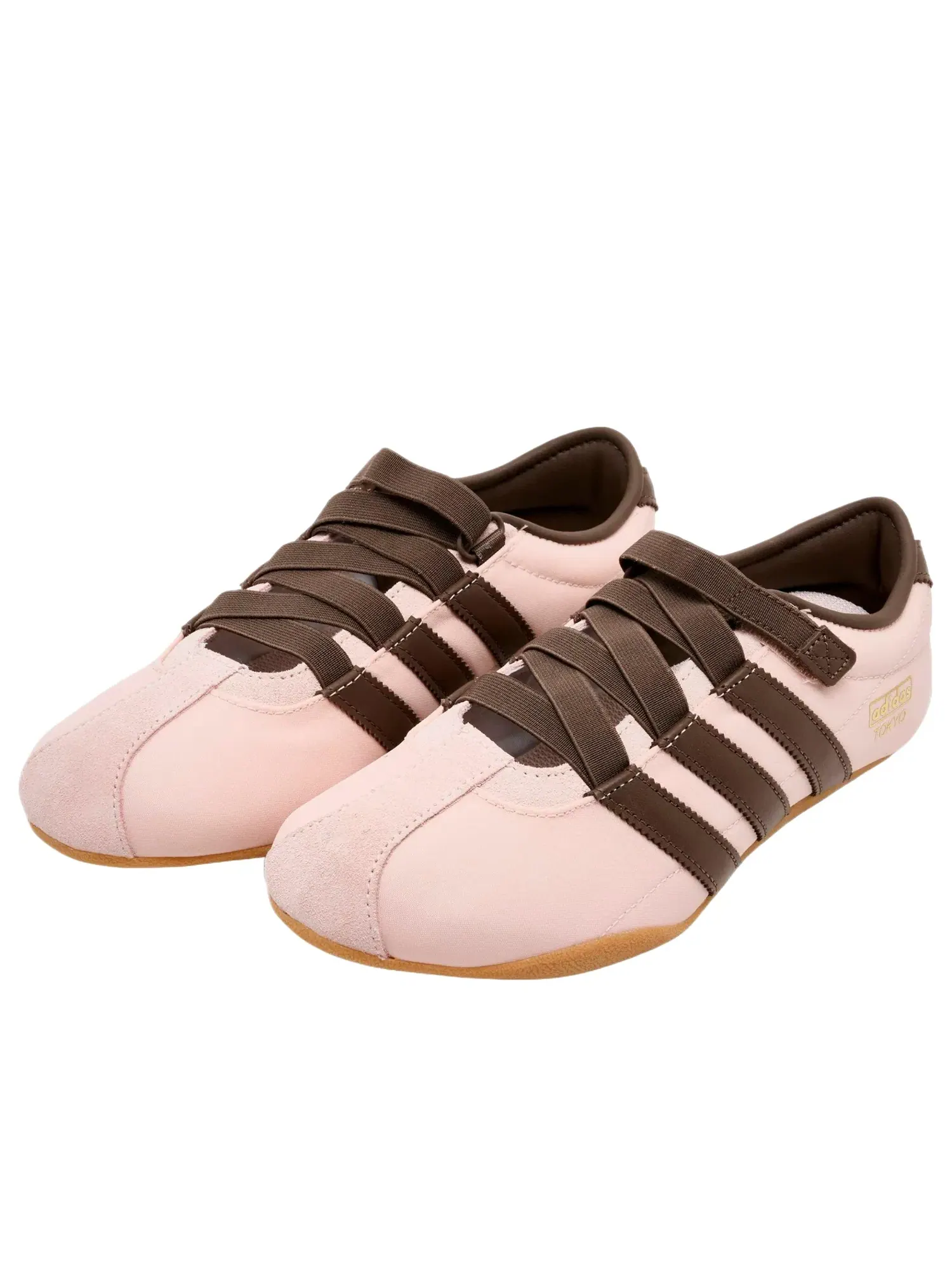 Кроссовки Adidas Tokyo Mary Jane 'Sandy Pink Earth Strata Gold Metallic' IH4000 — изображение 2 из 5, розовый