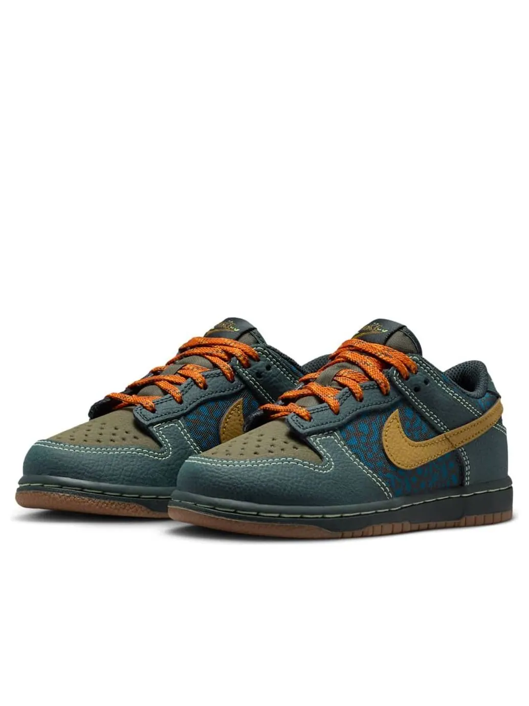 (PS) Nike Dunk Low 'Seaweed Cargo Khaki Ochre' — изображение 4 из 6, хаки/зеленый