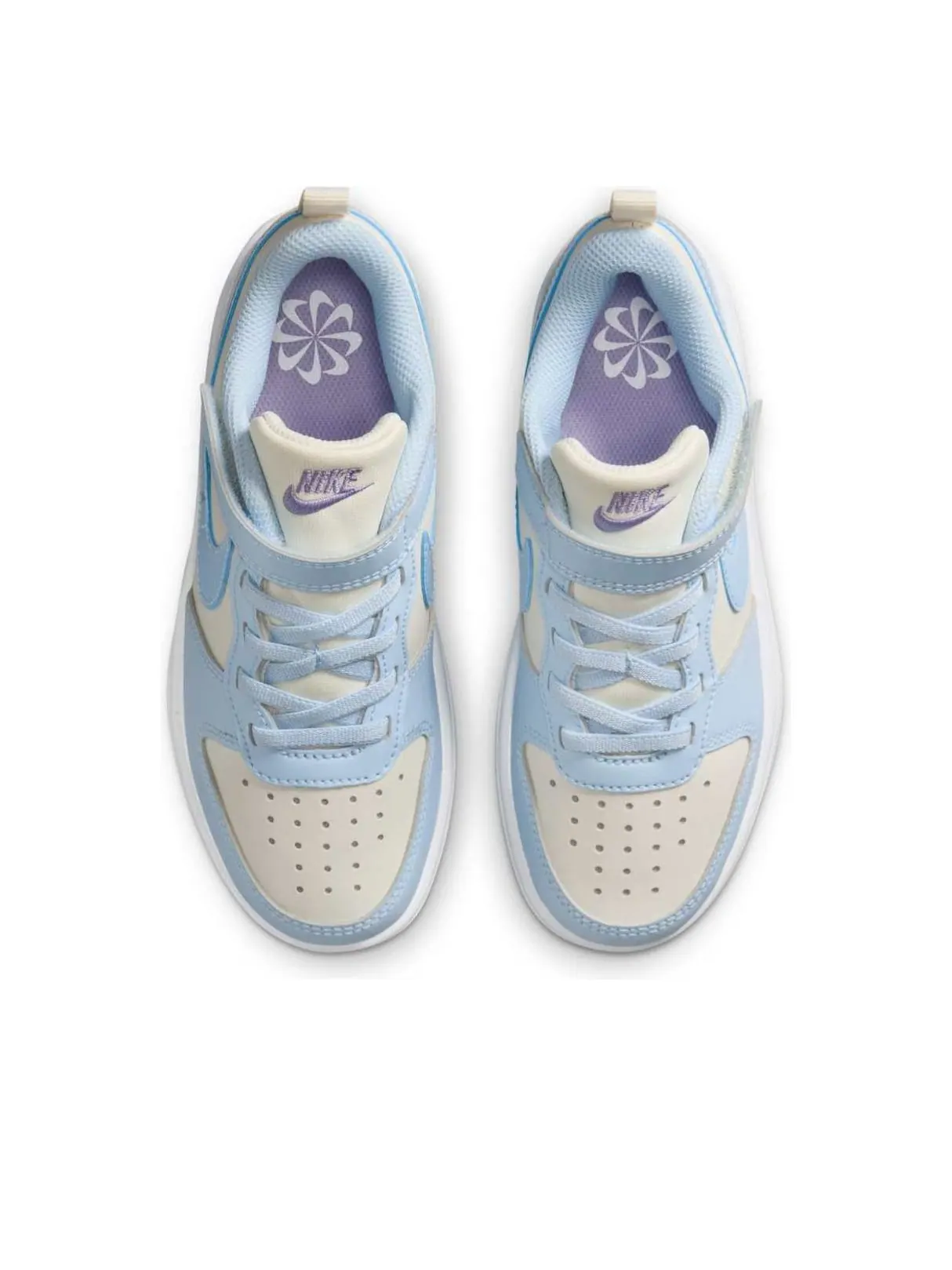 Кроссовки (PS) Nike Court Borough Low Recraft 'Soft Pearl Celestine Blue' — изображение 2 из 6, синий