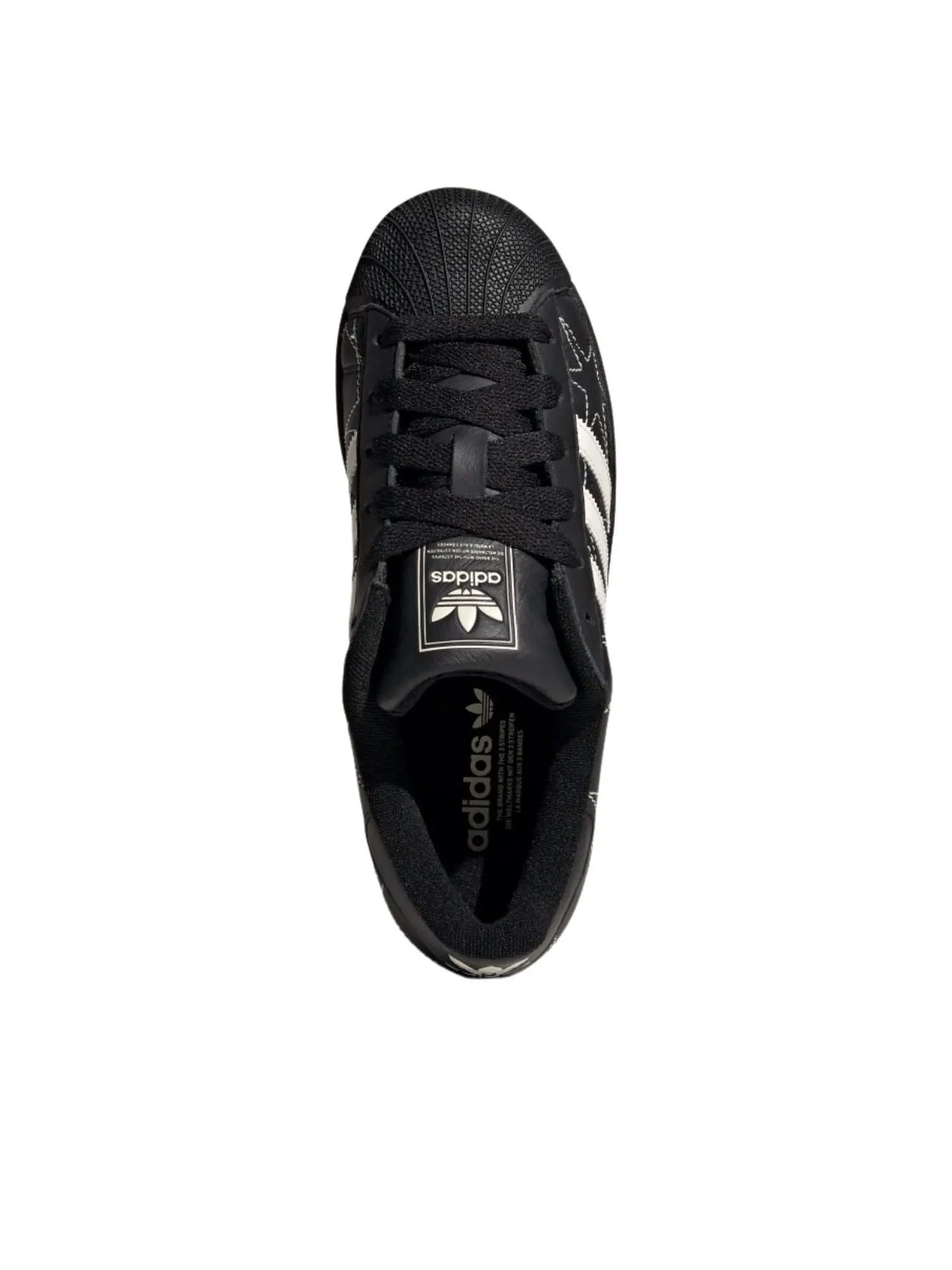 Adidas Superstar 'Black Cream' — изображение 4 из 6, черный/кремовый