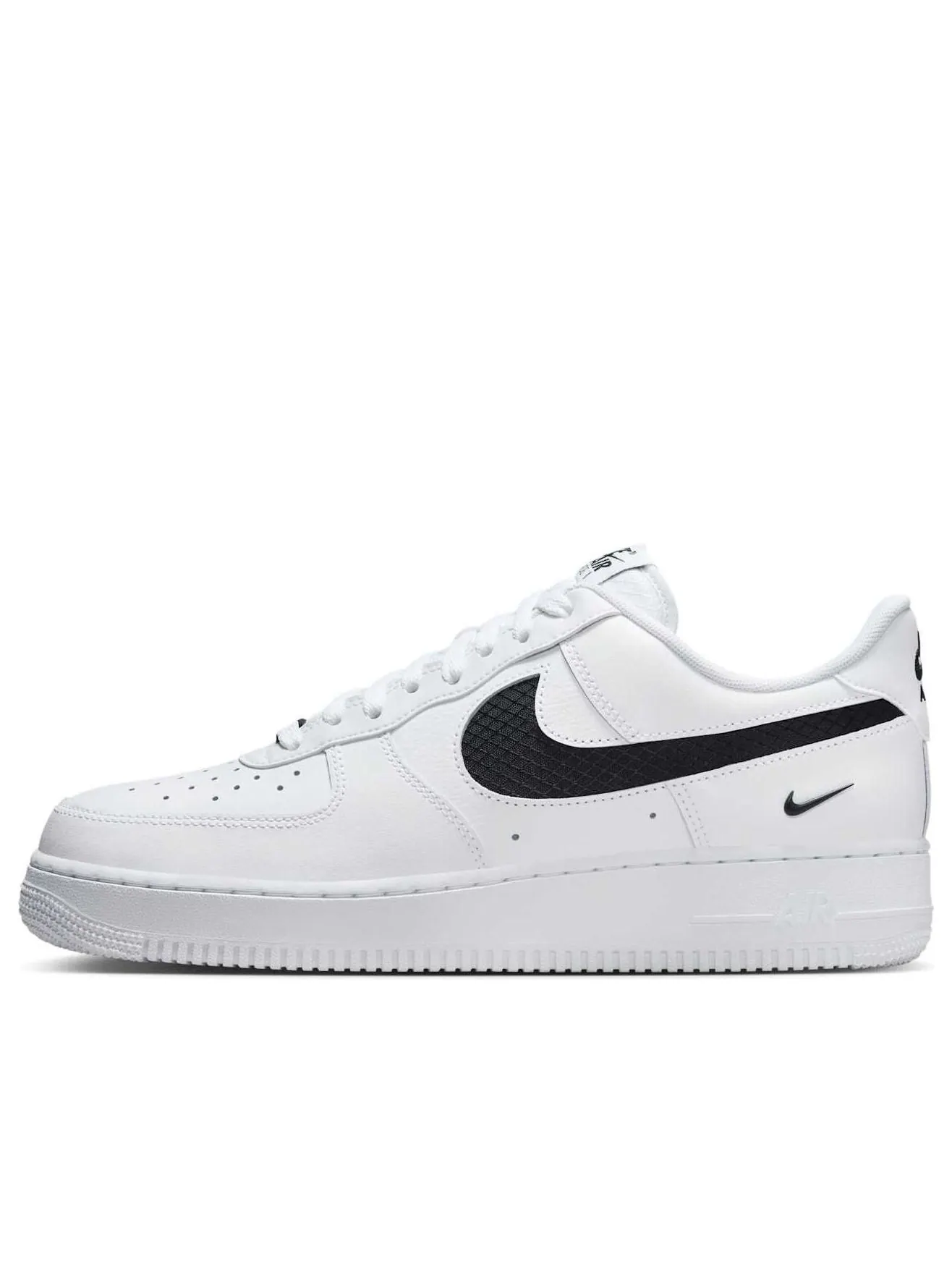 Кроссовки Nike Air Force 1 Low Nylon Swoosh 'White Black' — изображение 1 из 6, белый