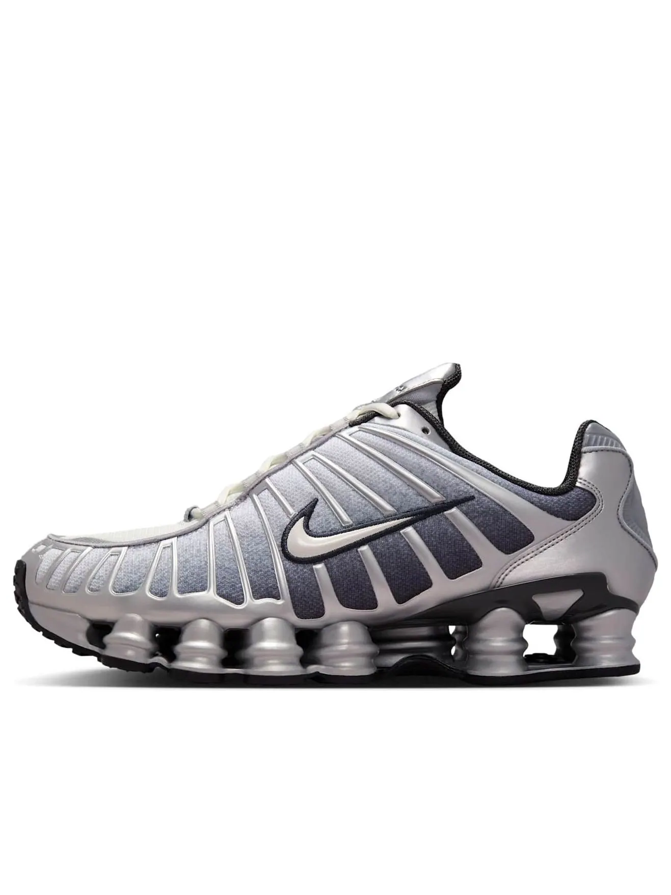 Кроссовки Nike Shox TL 'Metallic Silver Wolf Grey' — изображение 1 из 6, серебряный