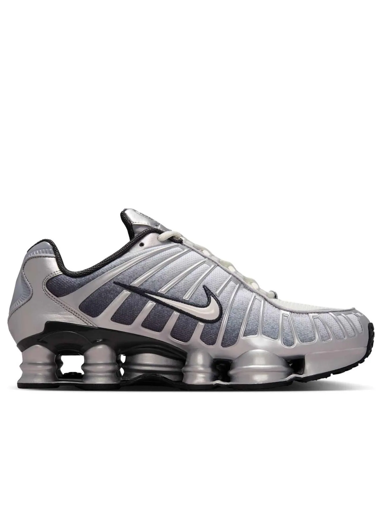 Кроссовки Nike Shox TL 'Metallic Silver Wolf Grey' — изображение 6 из 6, серебряный