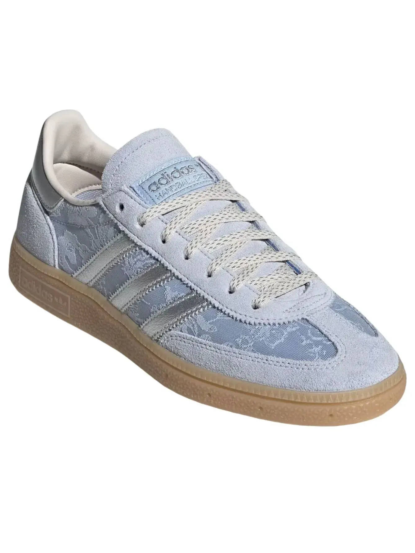 Кроссовки (WMNS) Adidas Handball Spezial 'Crystal Sky Silver Metallic Chalk White' — изображение 2 из 6, синий