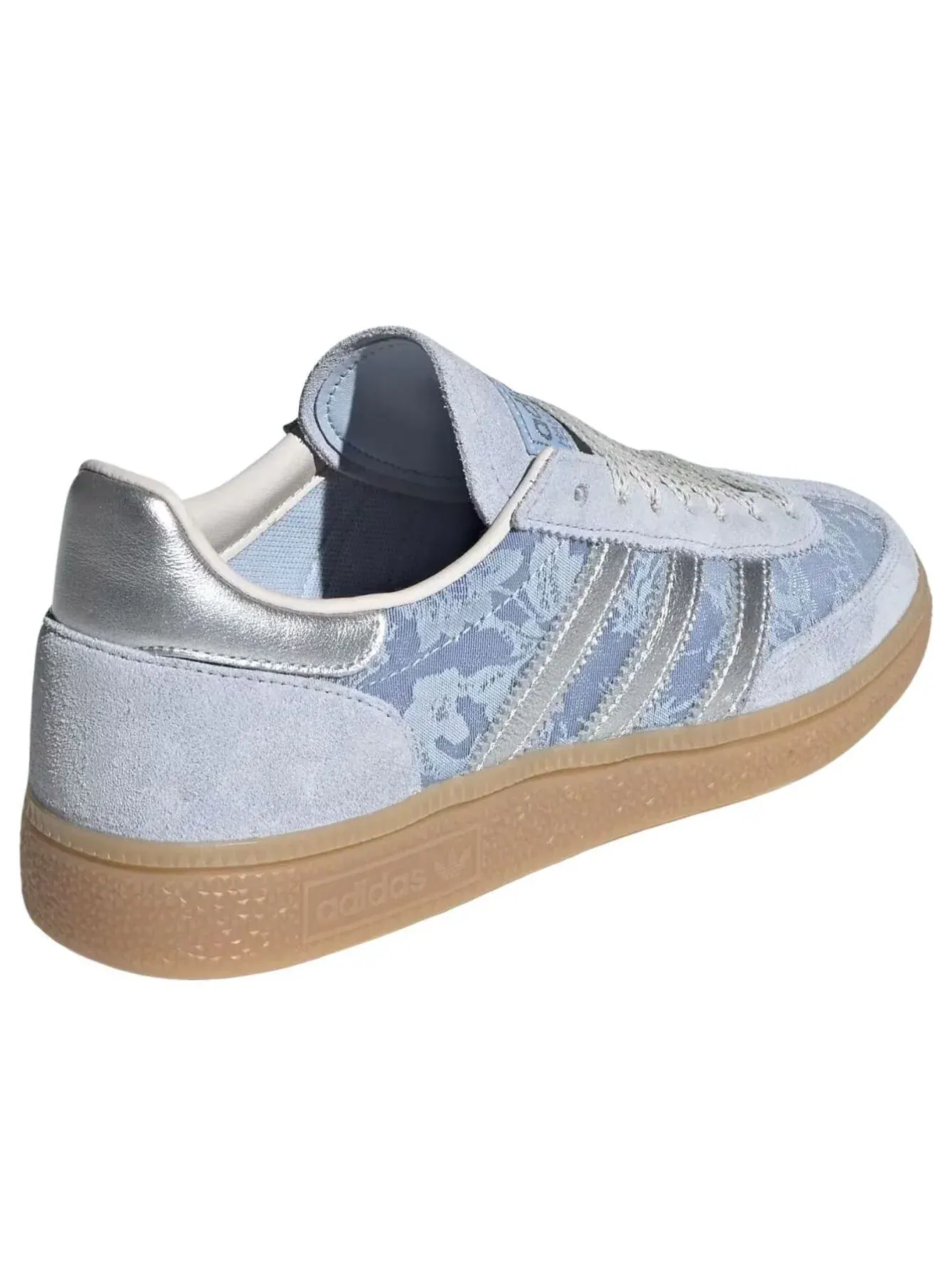 Кроссовки (WMNS) Adidas Handball Spezial 'Crystal Sky Silver Metallic Chalk White' — изображение 3 из 6, синий