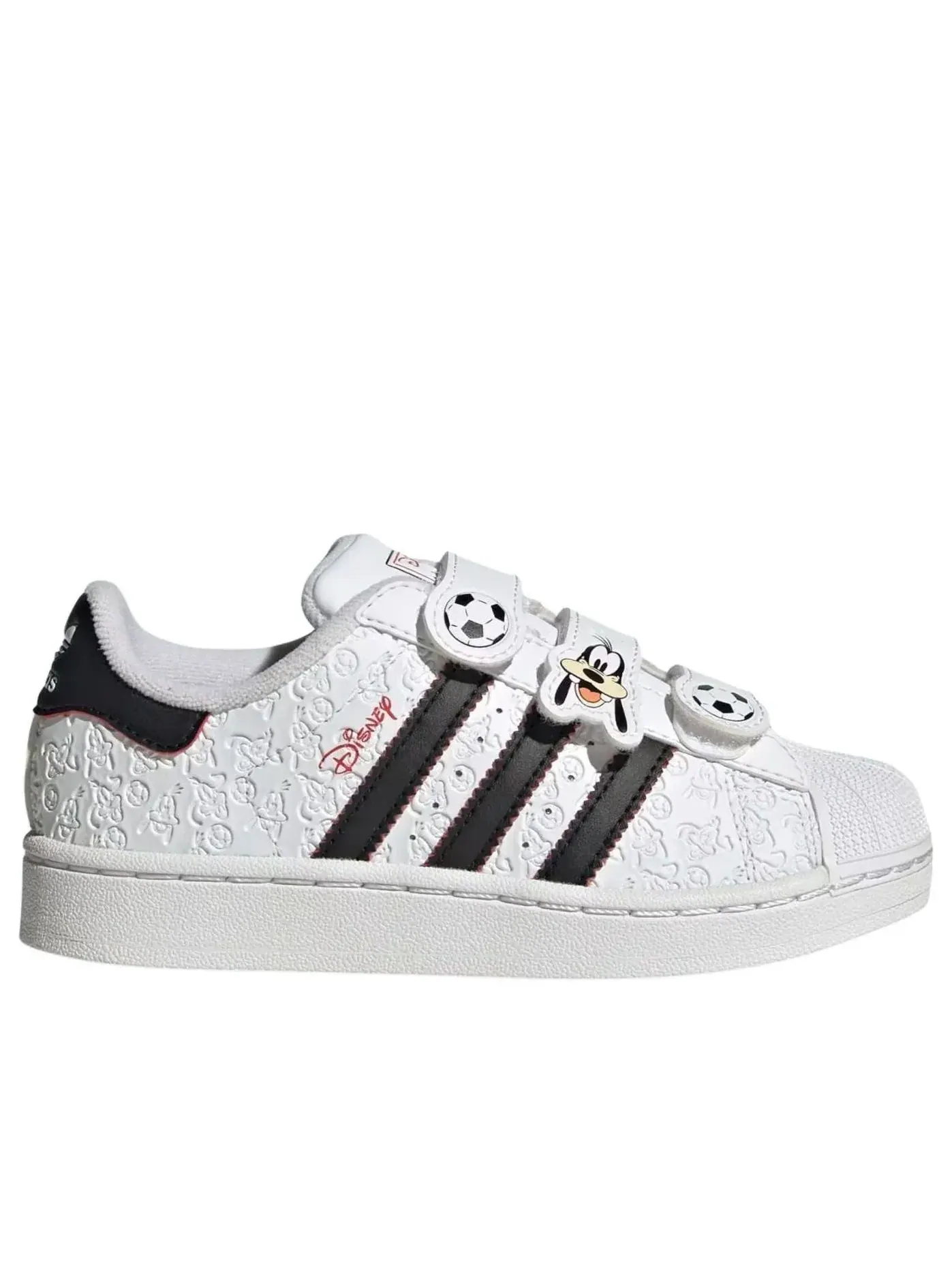 Кроссовки (PS) Adidas x Disney Superstar II Comfort Closure 'White Black Red' — изображение 2 из 5, белый