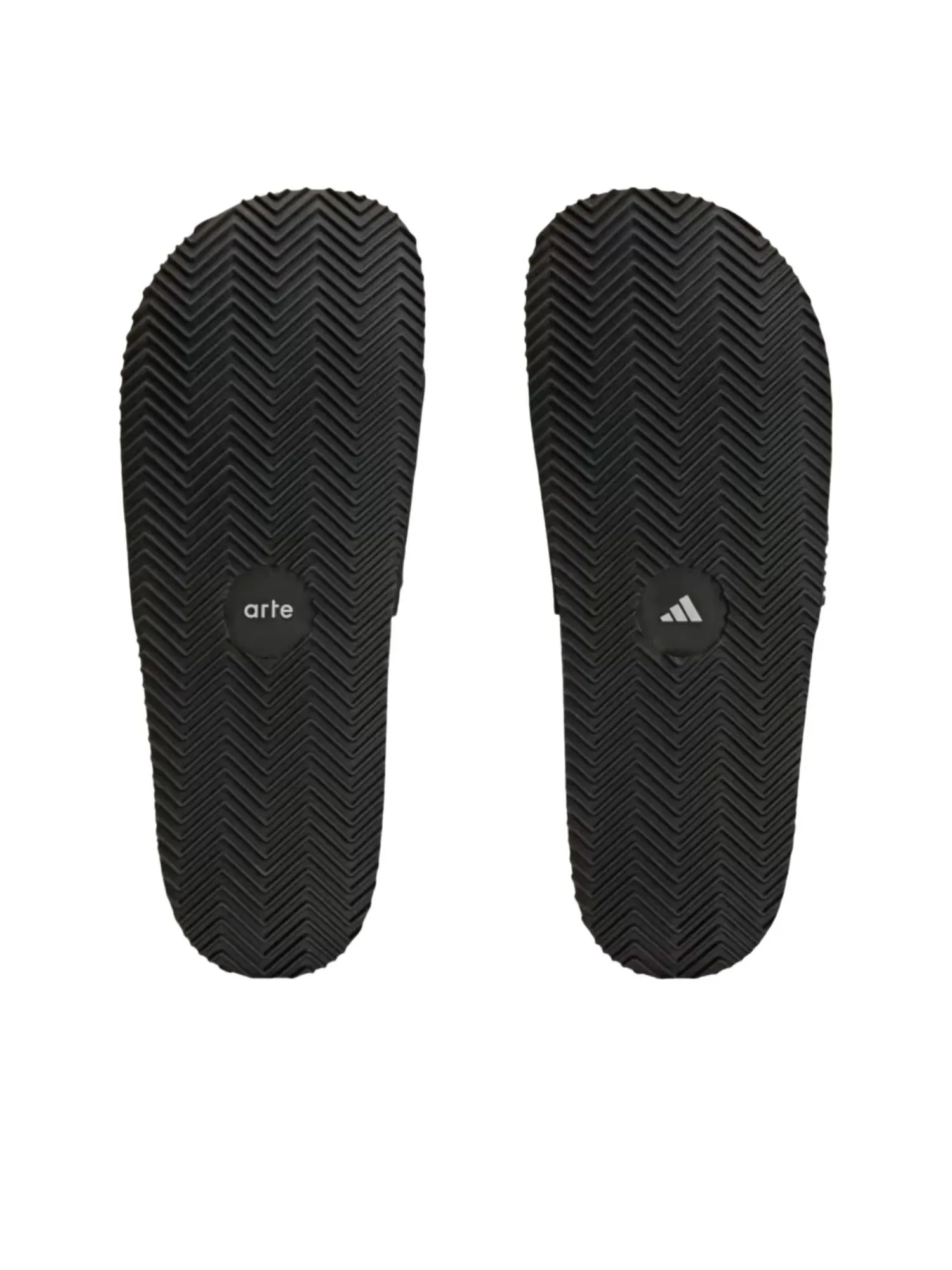 Шлепанцы Adilette 'Core Black' Adidas x Arte Antwerp — изображение 5 из 6, черный