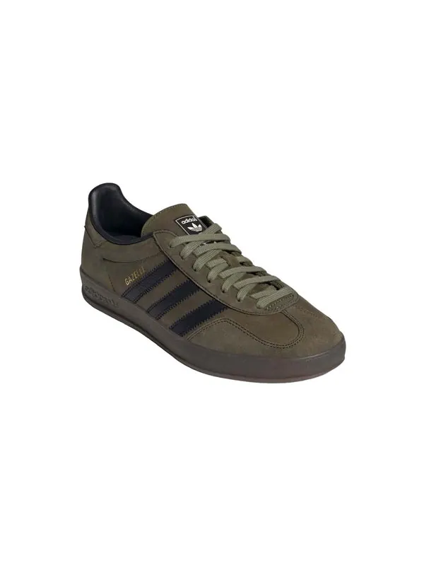 Кроссовки gazelle indoor 'focus olive' Adidas — изображение 3 из 4, оливковый/черный