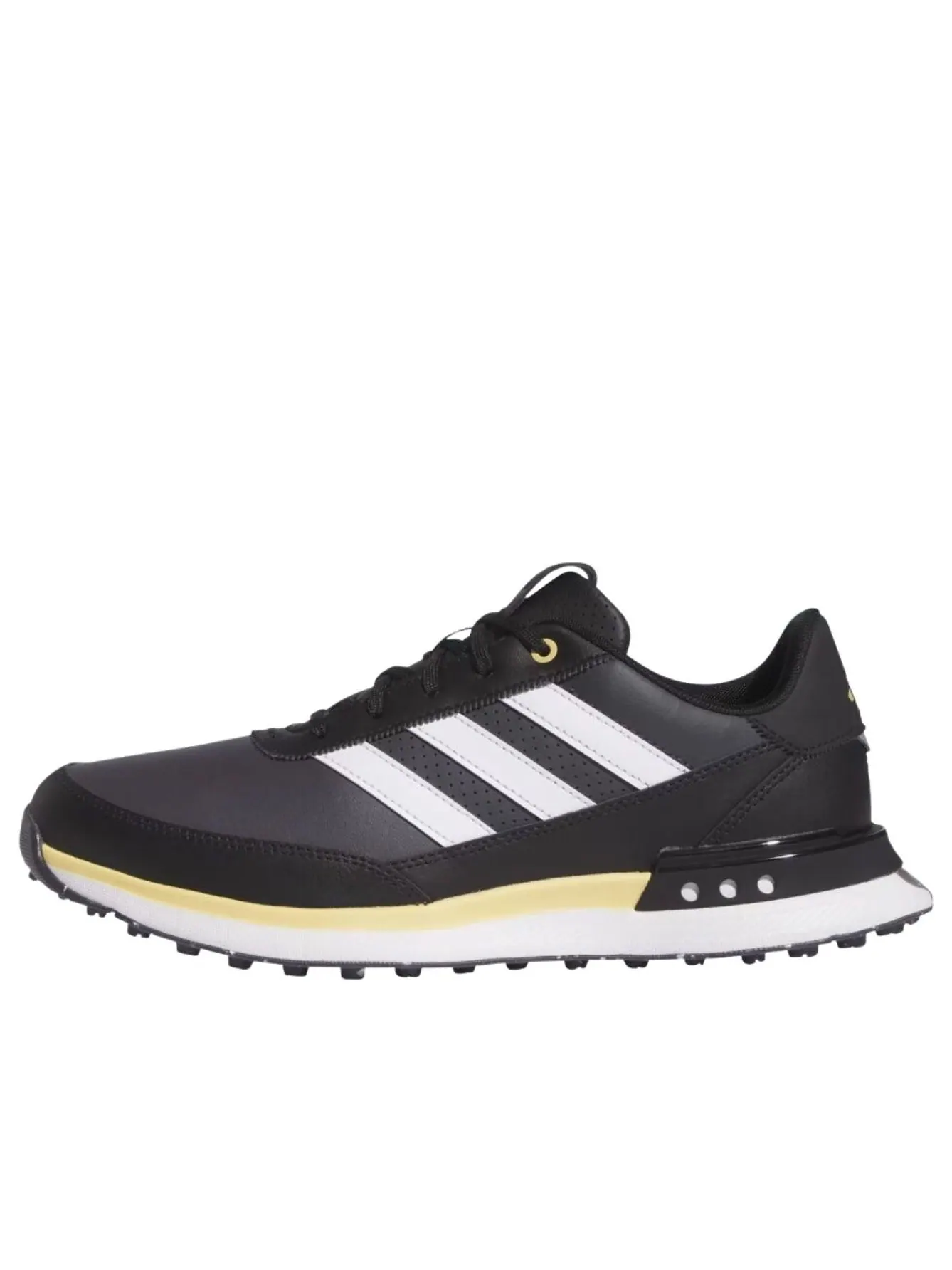 Кроссовки для гольфа Adidas S2G 24 Leather Spikeless Golf 'Core Black Cloud White Oat' — изображение 1 из 6, черный/белый