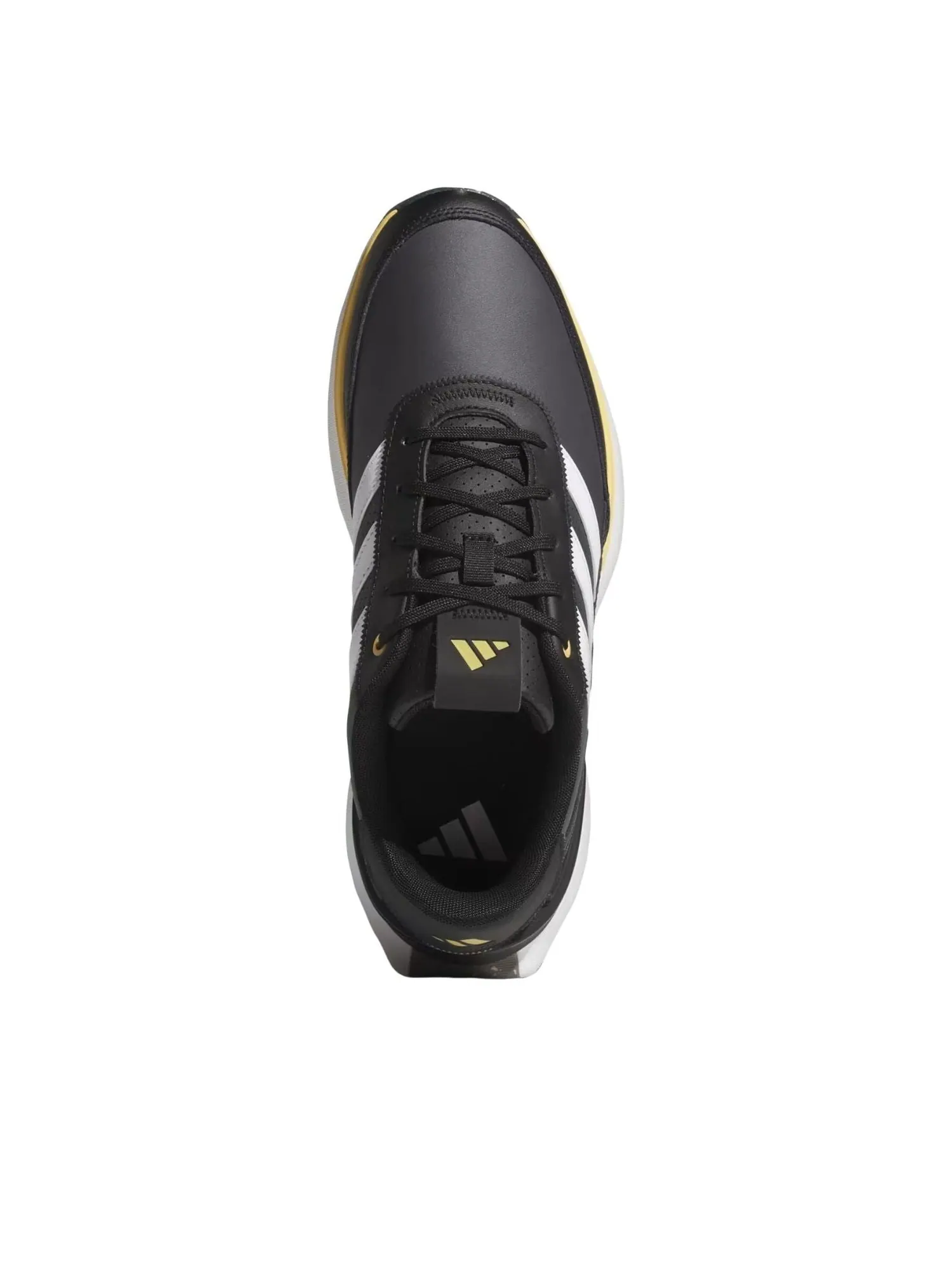 Кроссовки для гольфа Adidas S2G 24 Leather Spikeless Golf 'Core Black Cloud White Oat' — изображение 2 из 6, черный/белый