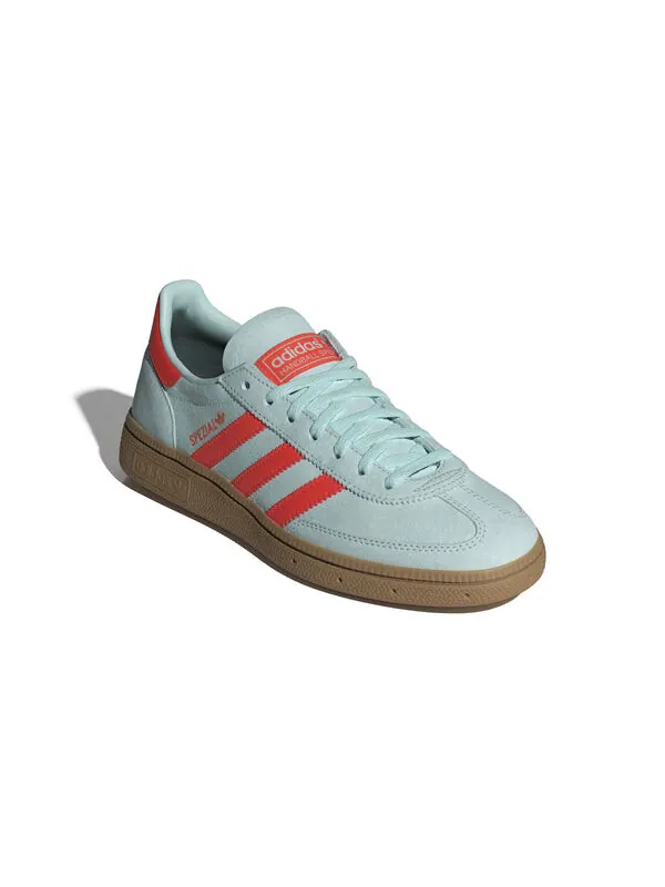 Кроссовки гандбольные специальные Adidas — изображение 3 из 4, голубой/оранжевый
