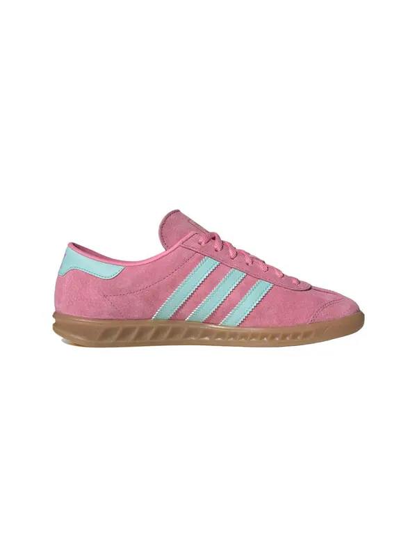 Кроссовки hamburg 'bliss pink semi flash aqua' Adidas — изображение 2 из 4, розовый/голубой