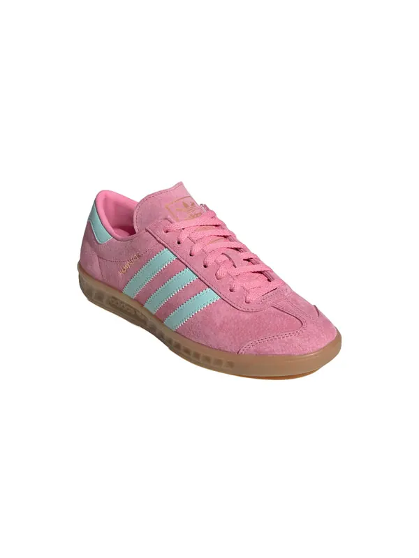 Кроссовки hamburg 'bliss pink semi flash aqua' Adidas — изображение 3 из 4, розовый/голубой