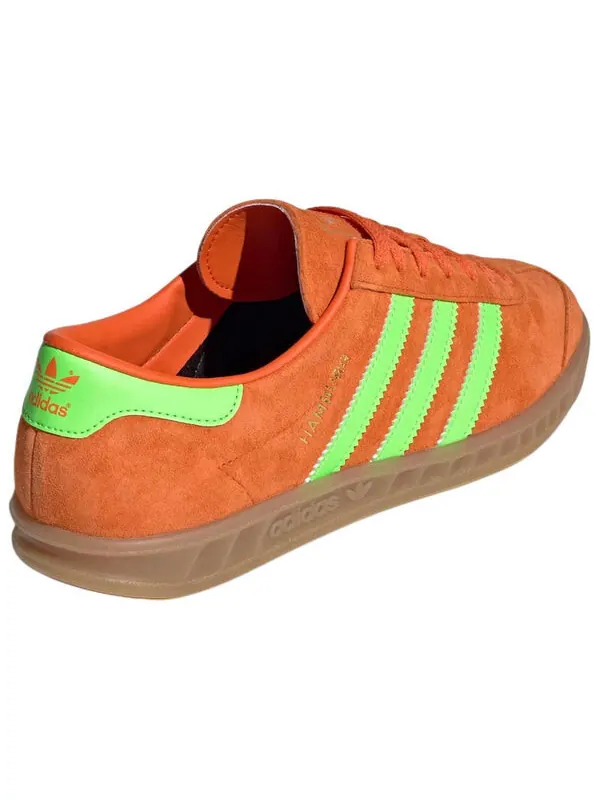 Кроссовки оригиналы гамбург Adidas — изображение 2 из 3, оранжевый/зеленый