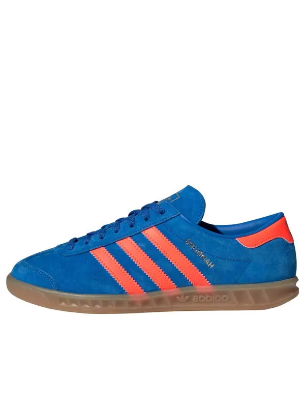 Кроссовки hamburg 'blue bird solar orange' Adidas — изображение 1 из 4, синий/оранжевый