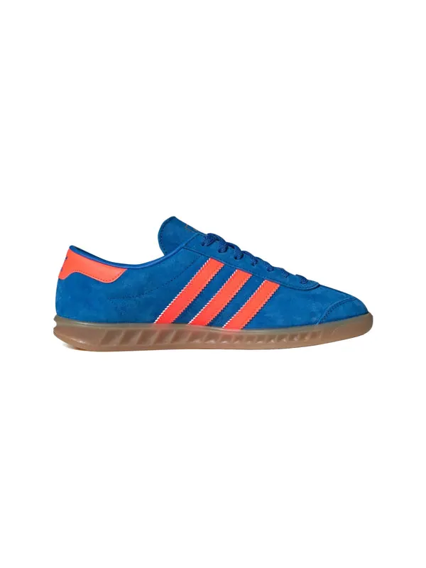 Кроссовки hamburg 'blue bird solar orange' Adidas — изображение 2 из 4, синий/оранжевый