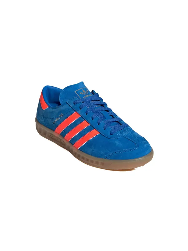 Кроссовки hamburg 'blue bird solar orange' Adidas — изображение 3 из 4, синий/оранжевый