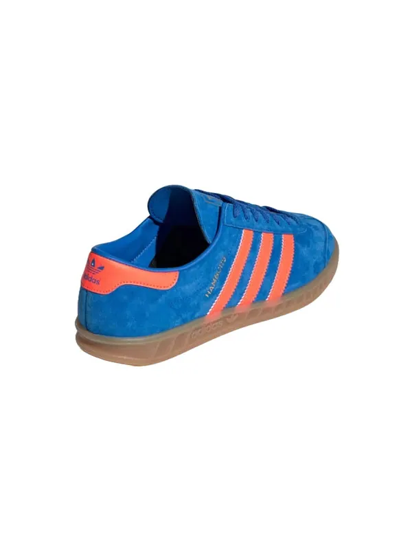 Кроссовки hamburg 'blue bird solar orange' Adidas — изображение 4 из 4, синий/оранжевый