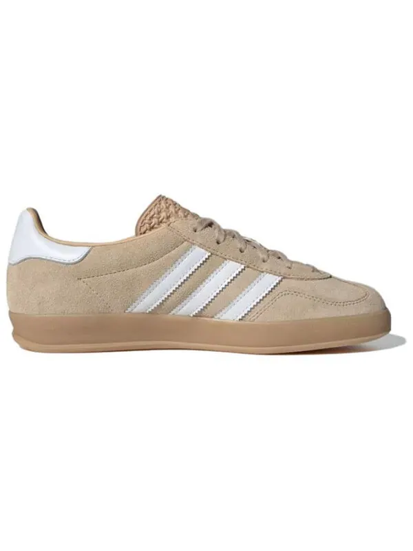 Кроссовки газель для помещений Adidas — изображение 2 из 4, бежевый/белый