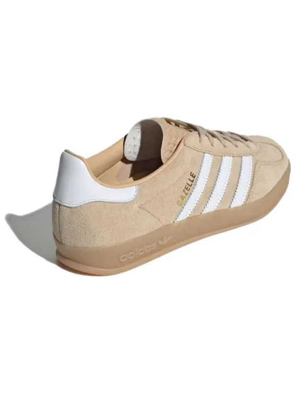 Кроссовки газель для помещений Adidas — изображение 3 из 4, бежевый/белый