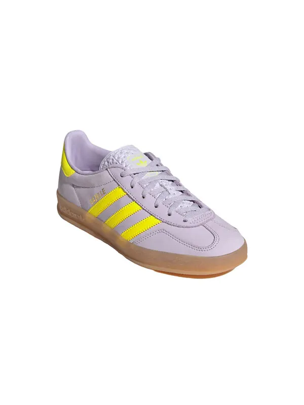 Кроссовки газель для помещений Adidas — изображение 3 из 4, серебристый/желтый