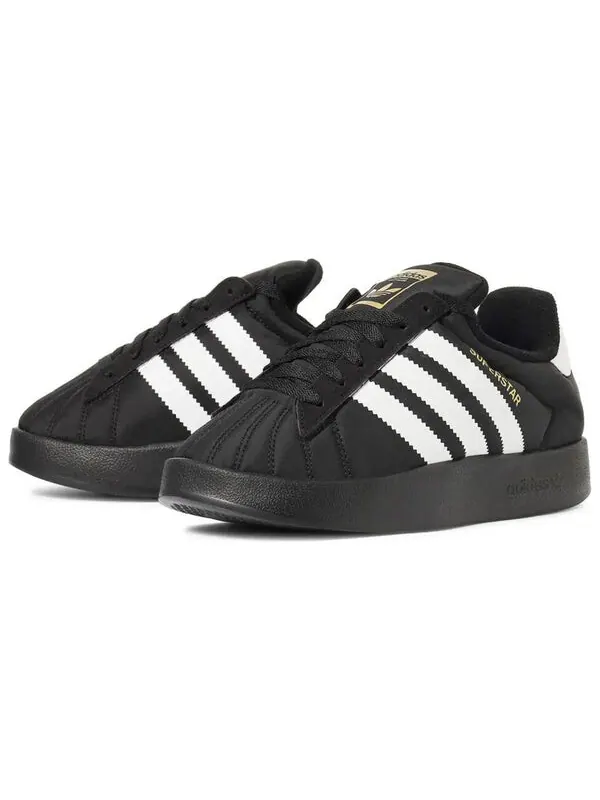 Кроссовки superstar home 'core black' Adidas — изображение 3 из 4, черный/белый/золотистый