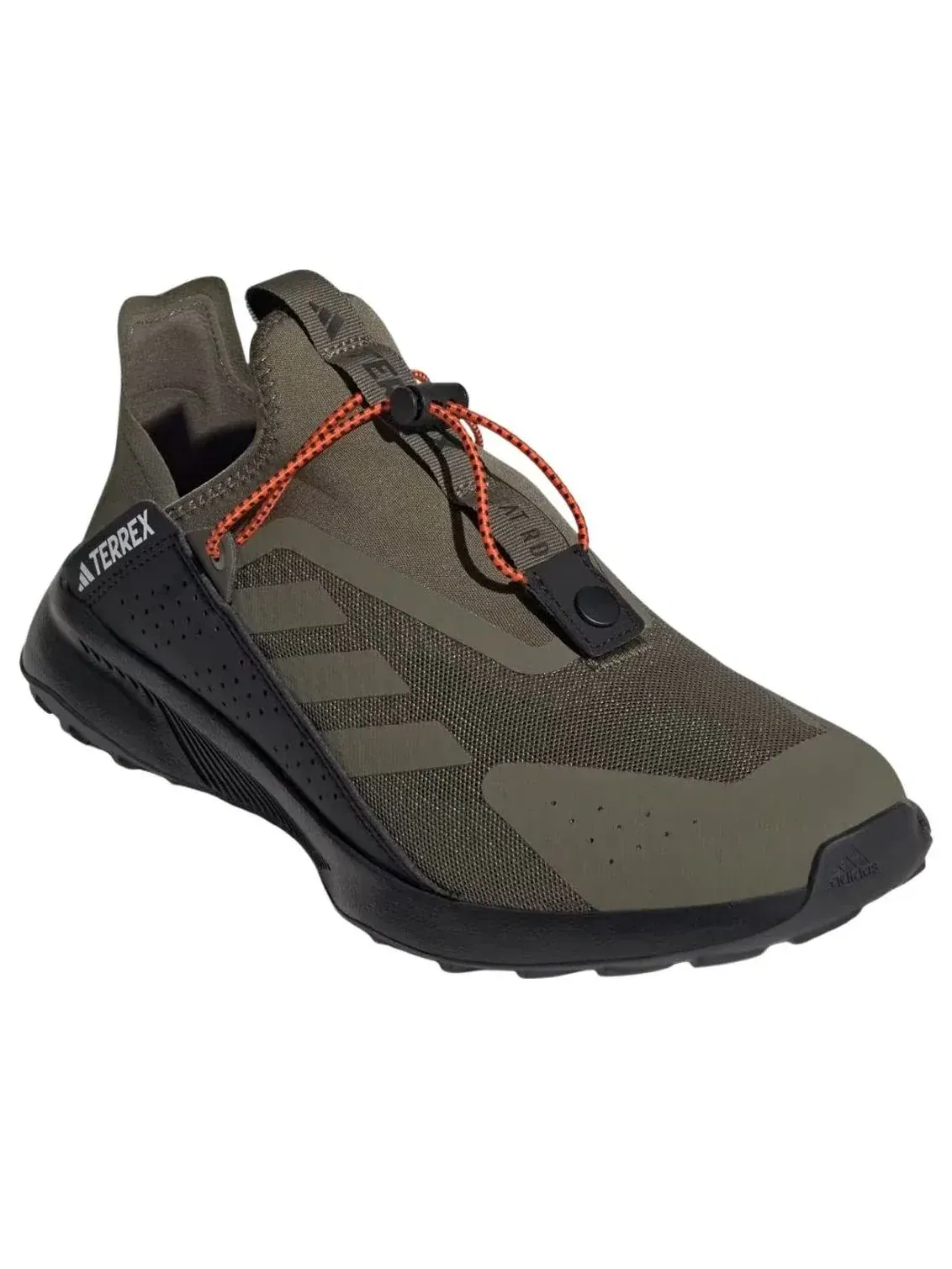 Слипоны (WMNS) Adidas Terrex Voyager 21 Slip-On Heat Rdy 'Olive Strata Black' — изображение 4 из 6, оливковый зеленый