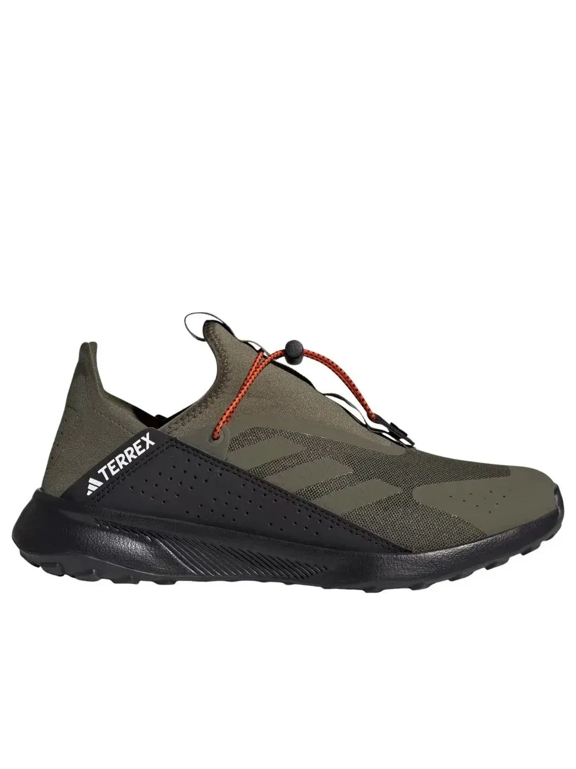 Слипоны (WMNS) Adidas Terrex Voyager 21 Slip-On Heat Rdy 'Olive Strata Black' — изображение 6 из 6, оливковый зеленый