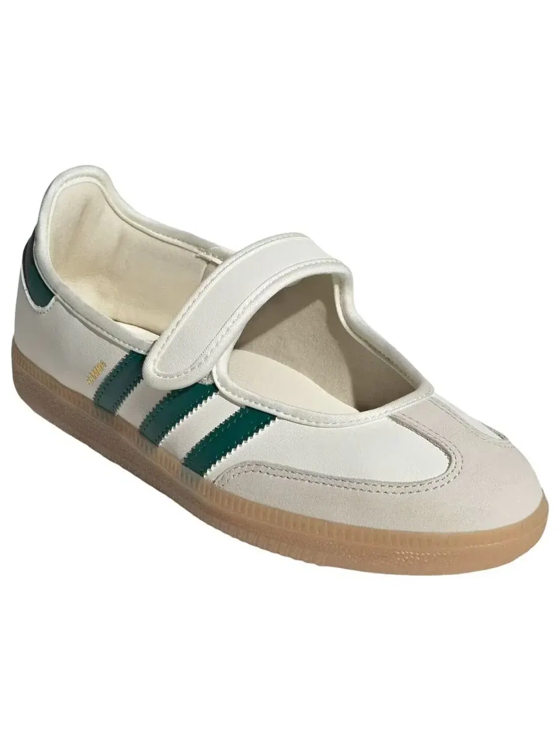 Кроссовки Adidas Samba Jane 'Off White Collegiate Green' IH6485 — изображение 4 из 5, белый