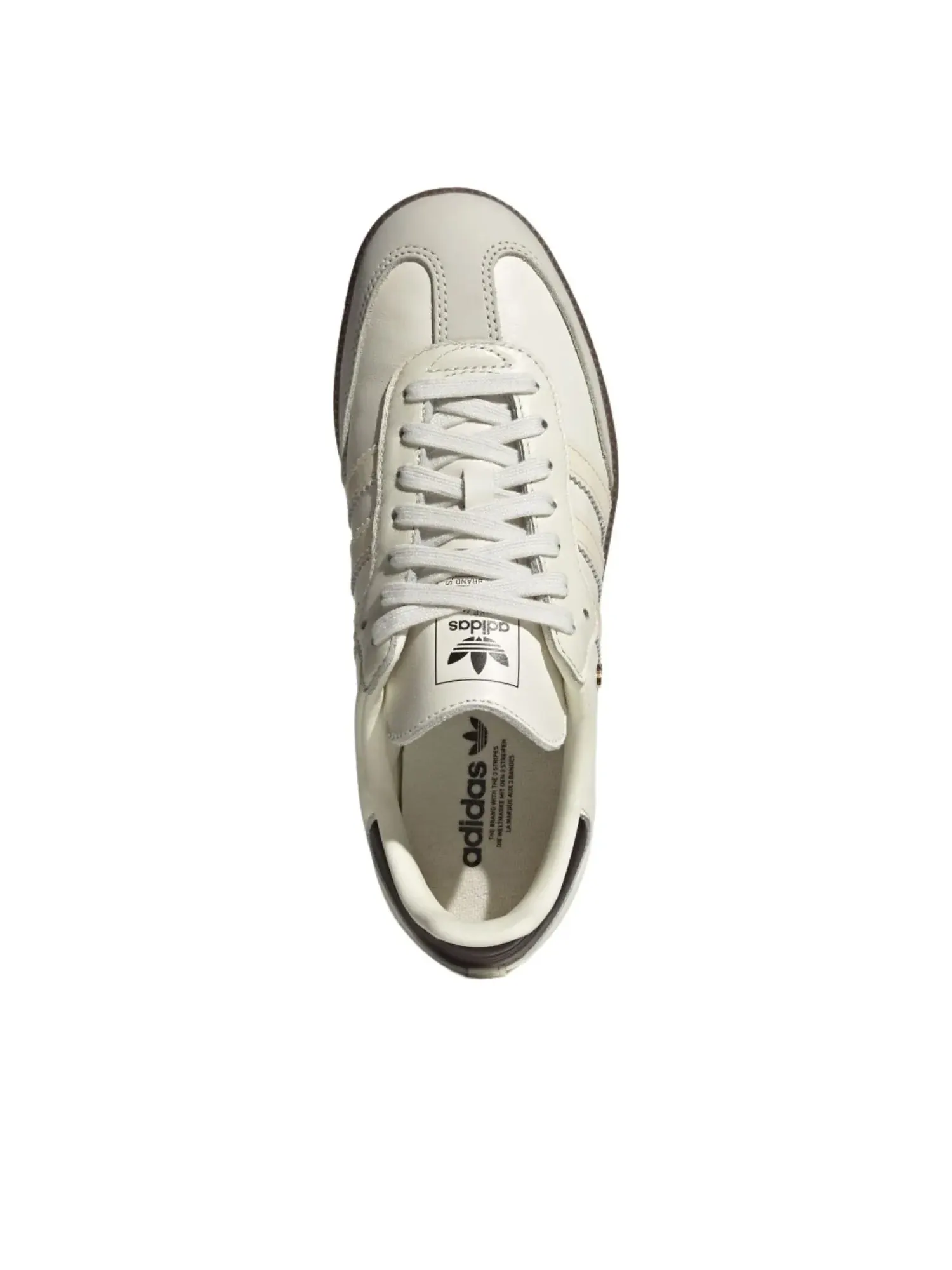 Кроссовки (WMNS) Adidas Samba 'Beige Black Gum' — изображение 4 из 6, бежевый