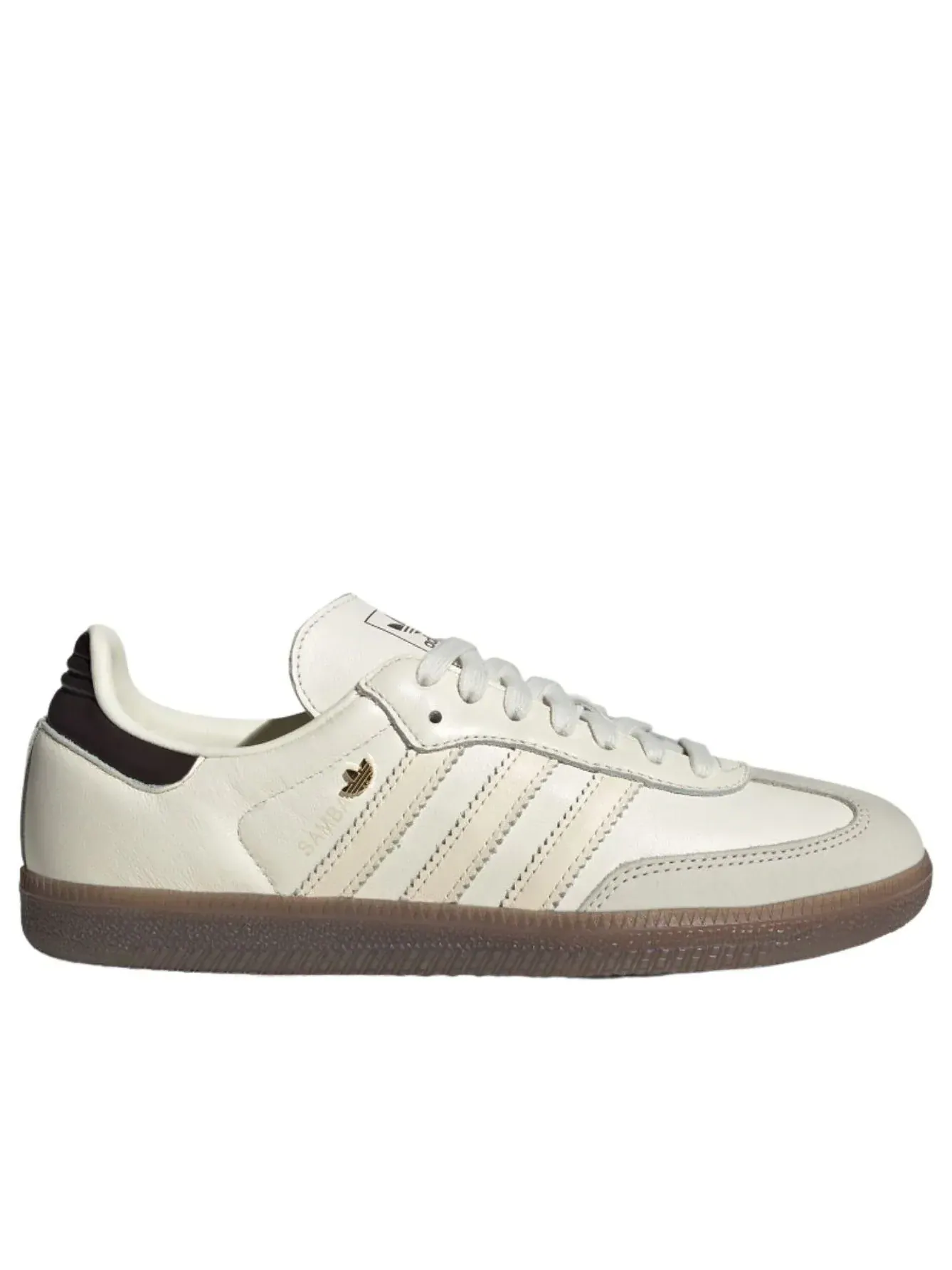 Кроссовки (WMNS) Adidas Samba 'Beige Black Gum' — изображение 6 из 6, бежевый