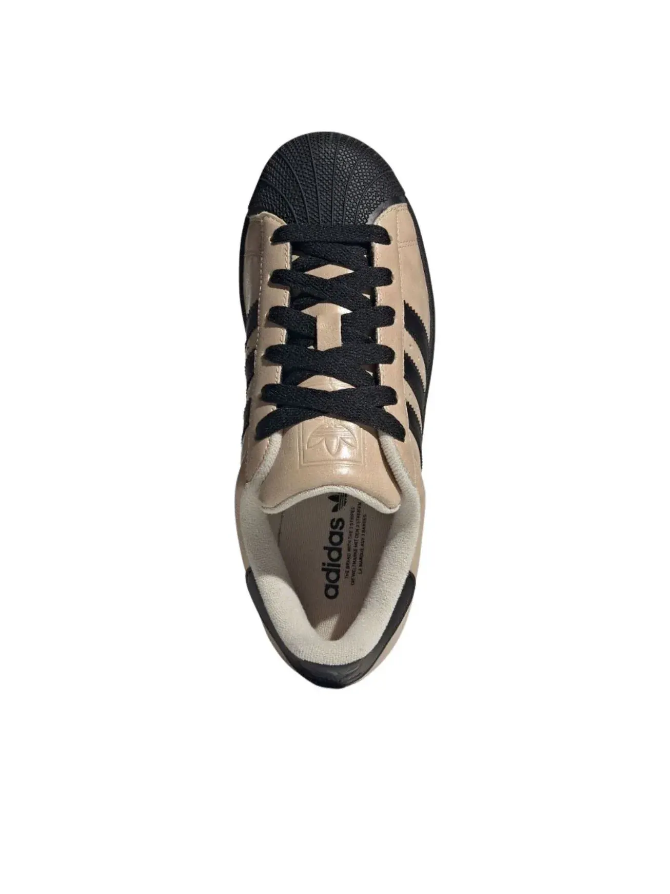 Кроссовки Adidas Superstar II 'Crystal Linen Beige Black' IH6661 — изображение 2 из 5, бежевый