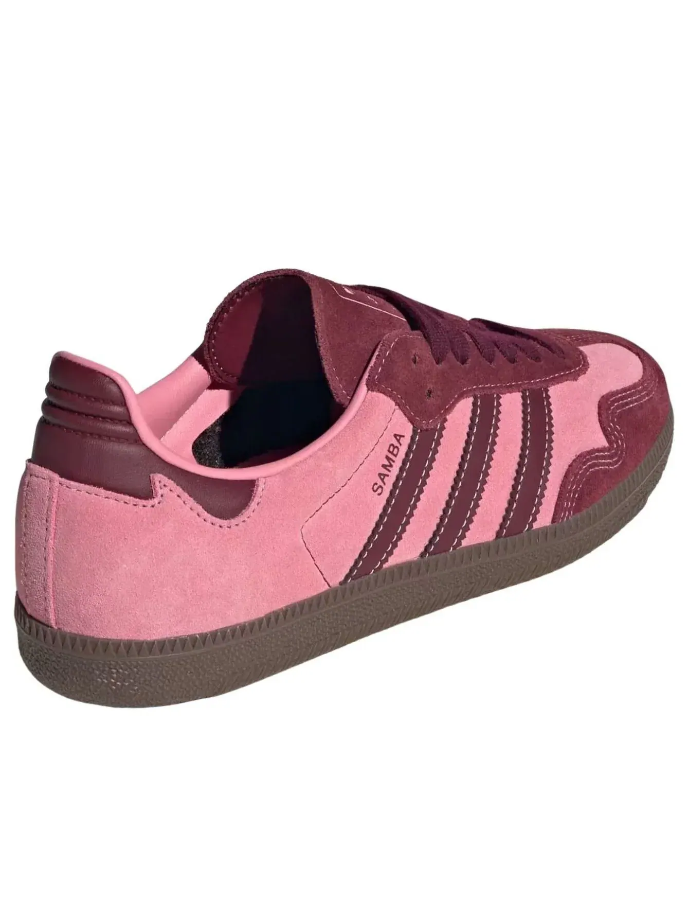Кроссовки (WMNS) Adidas Samba 'Pink Spark Shadow Red Gum' — изображение 3 из 6, розовый