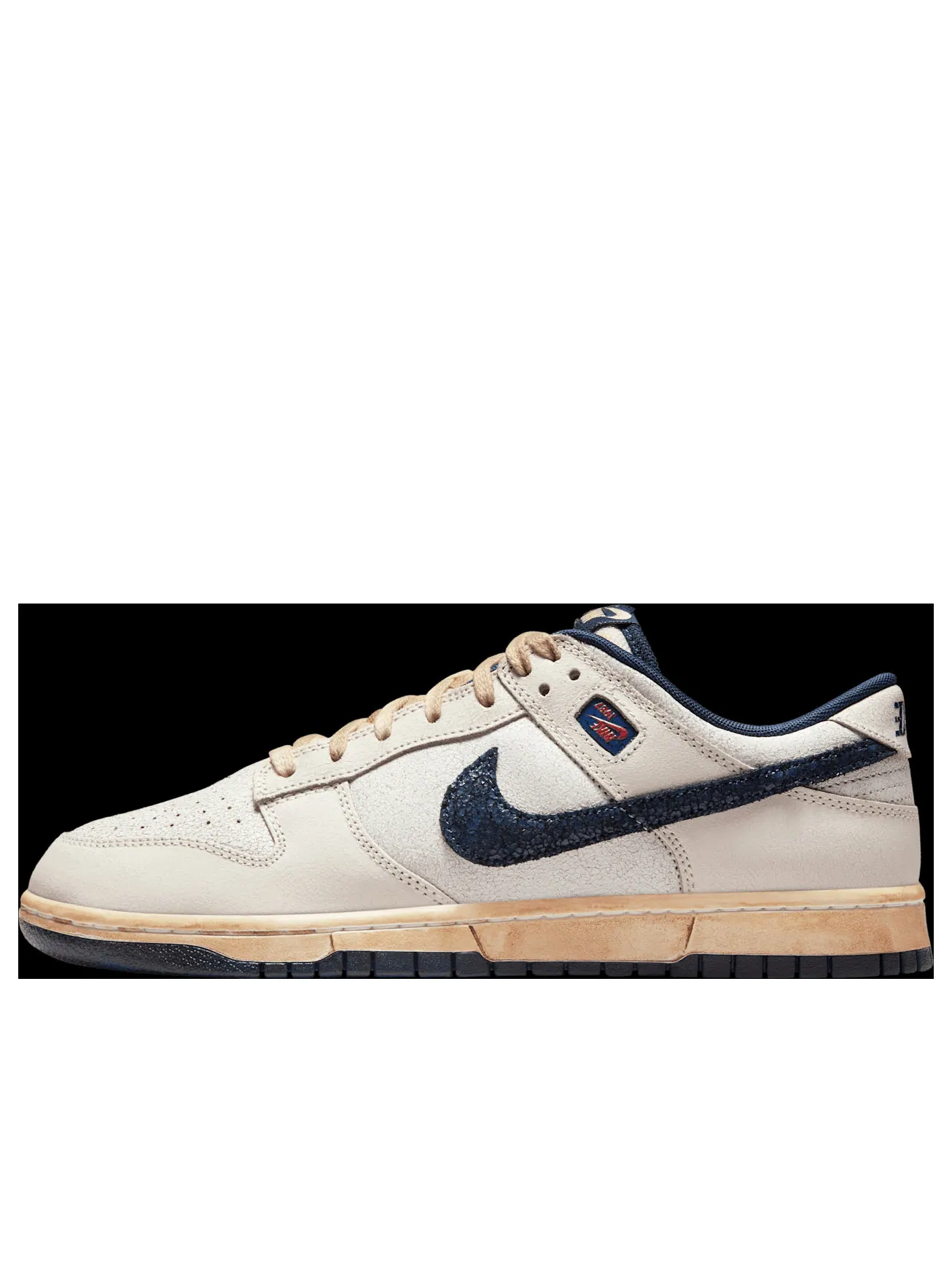 Кроссовки Nike x Stranger Things Dunk Low 'Phantom Midnight Navy' — изображение 1 из 6, бежевый