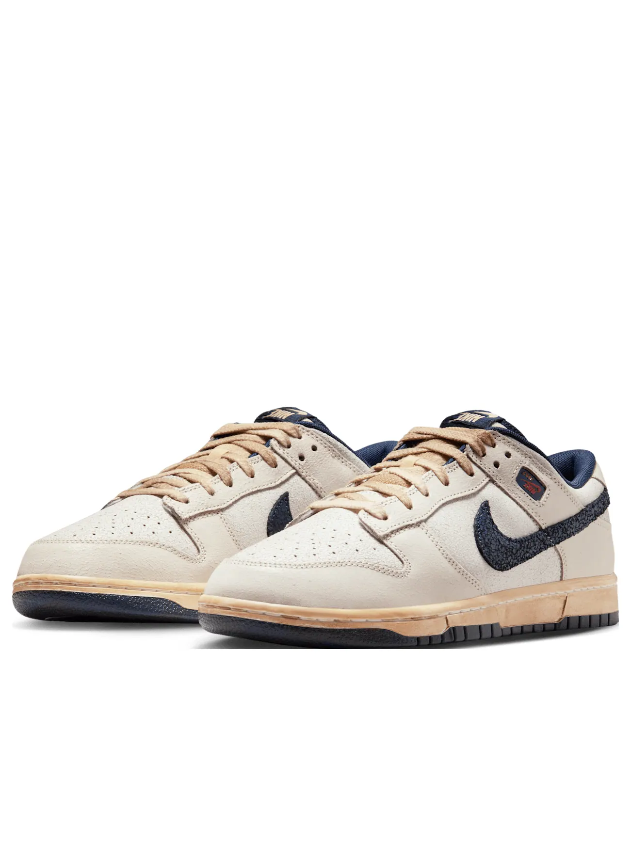 Nike x Stranger Things Dunk Low 'Phantom Midnight Navy' — изображение 4 из 6, темно-синий/серый