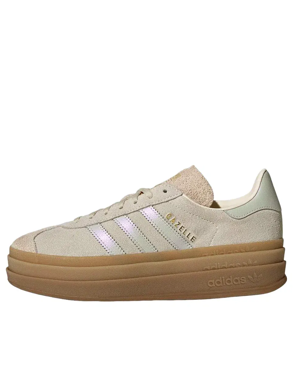 Кроссовки Adidas Gazelle Bold 'Gray One Cream White Cream White' IH6782 — изображение 1 из 5, серый