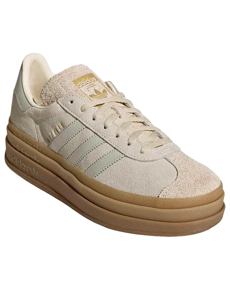 Кроссовки Adidas Gazelle Bold 'Gray One Cream White Cream White' IH6782 — изображение 2 из 5, серый